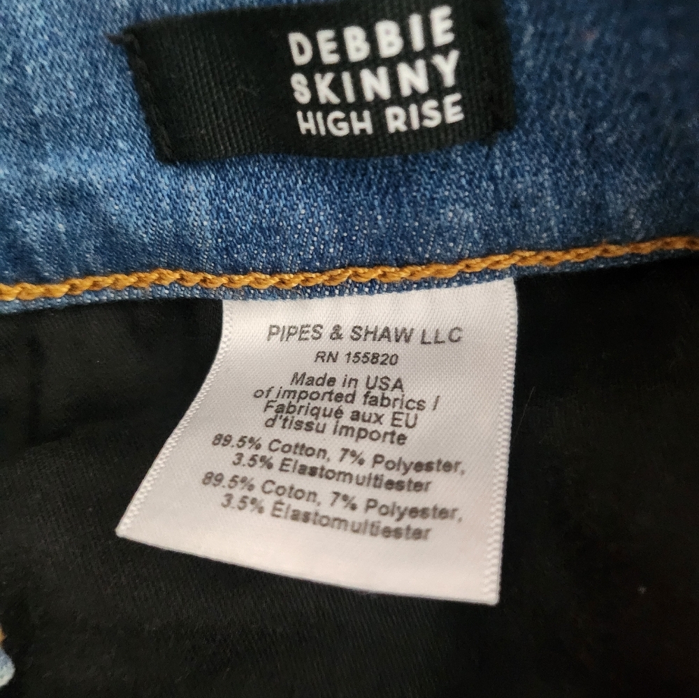 Veronica Beard Blue High-Waisted Button-Fly Jeans Size 26/2 - Picture 5 of 7